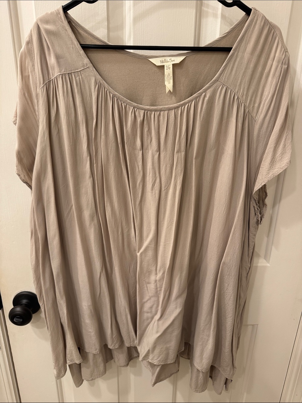Matilda Jane Soft Taupe Scoop-Neck Tunic